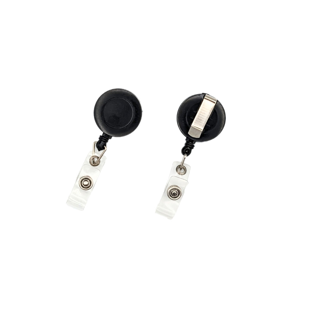 [BR] Round Retractable Badge Reel with Vinyl Strap (25/Pack)