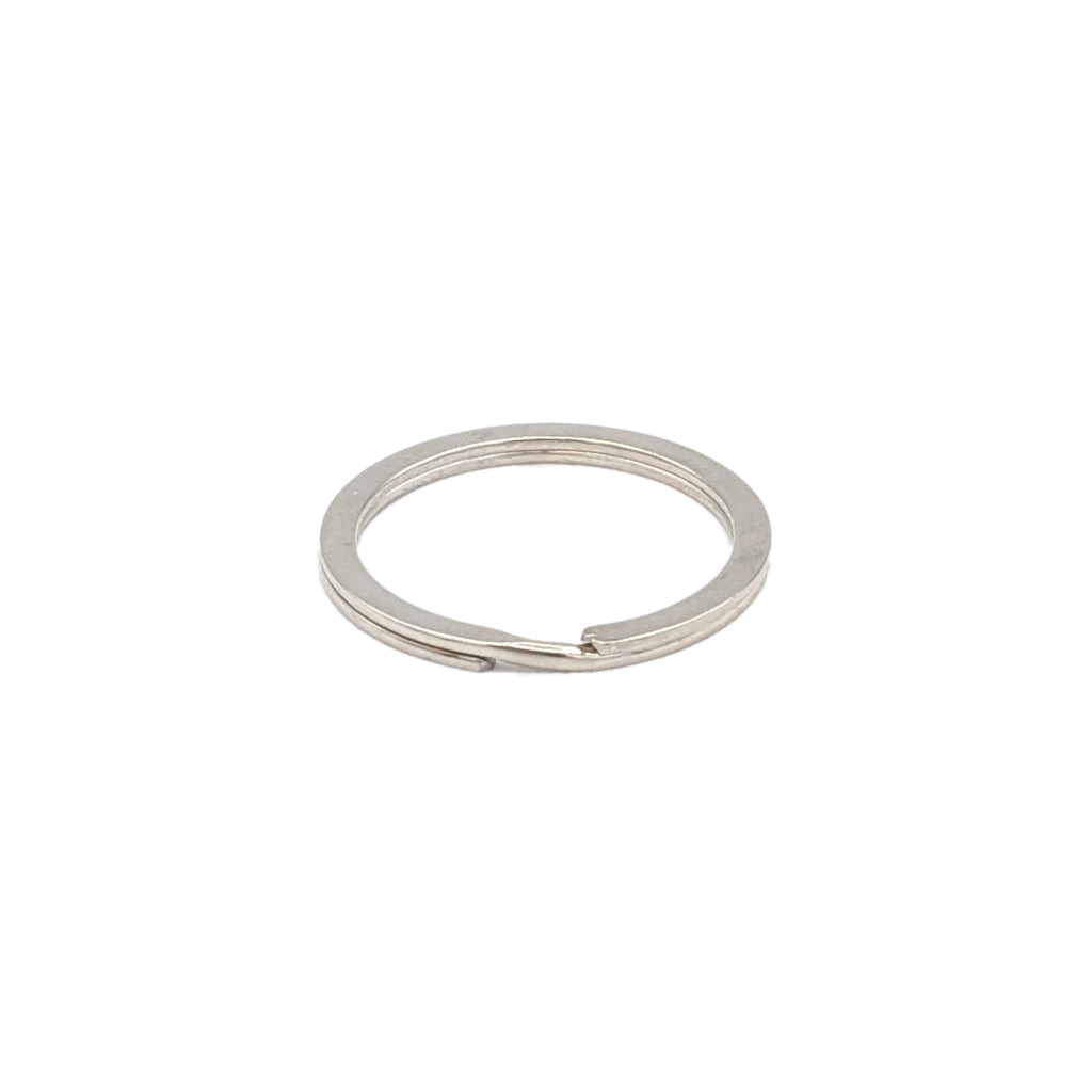 [K61-30F] 1-3/16'' (30mm) Flat Key Chain Split Ring (5,000/Pack)